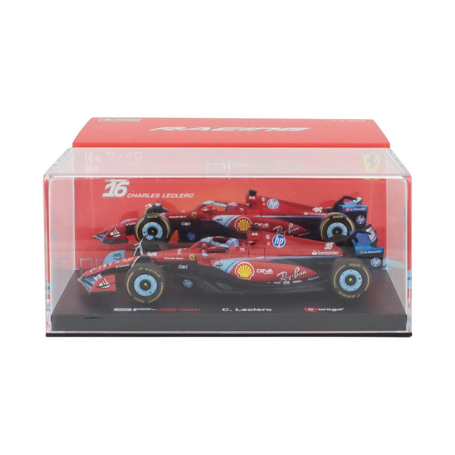 #16 Leclerc SF24 Miami GP 3rd Place 2024 1:43 Car Model - Scuderia Ferrari - Fueler™ - 18-36843-LEC-MIAMI - fueler.store - Car Model