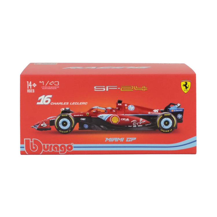 #16 Leclerc SF24 Miami GP 3rd Place 2024 1:43 Car Model - Scuderia Ferrari - Fueler™ - 18-36843-LEC-MIAMI - fueler.store - Car Model