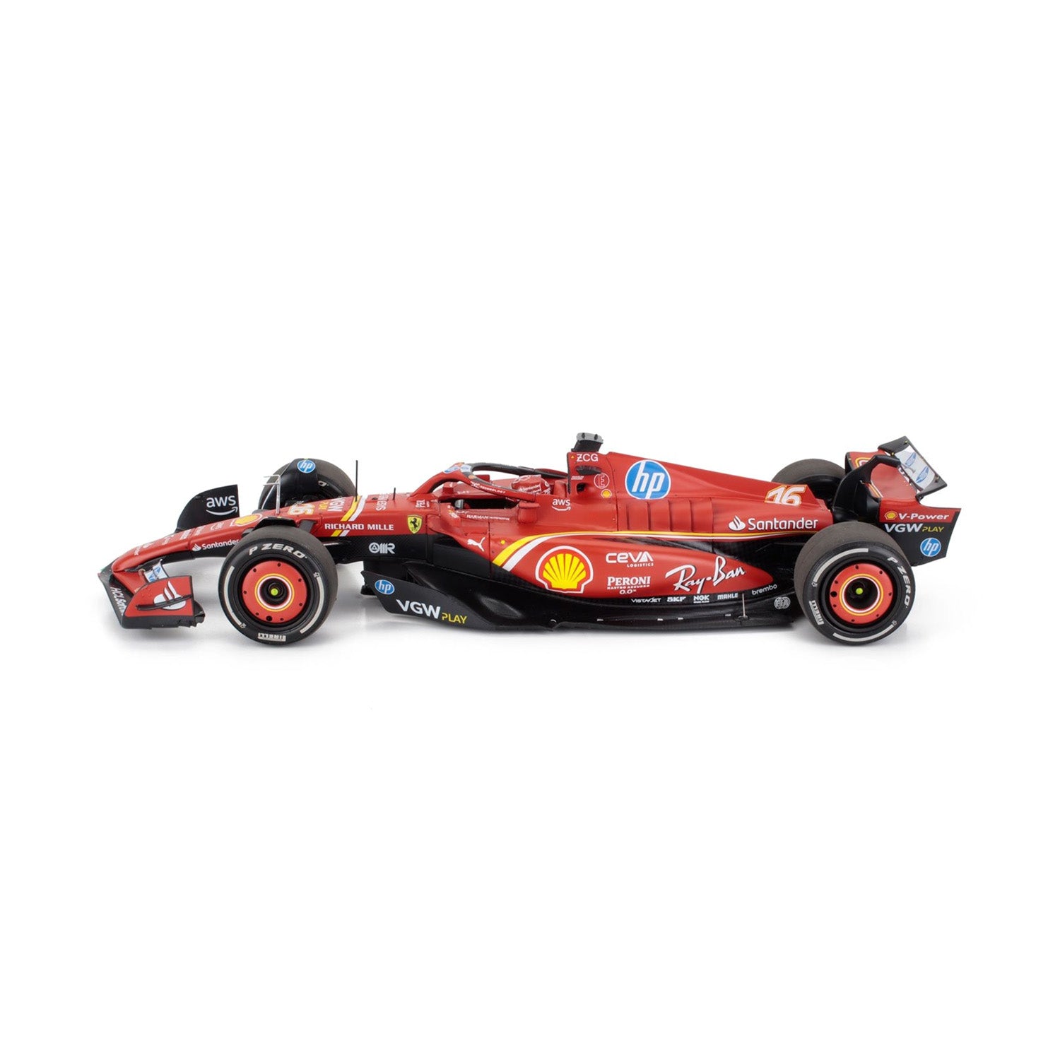 Scuderia Ferrari - #16 Leclerc SF24 Monaco GP Winner 2024 1:18 Car Model - Car Model - Fueler™ 