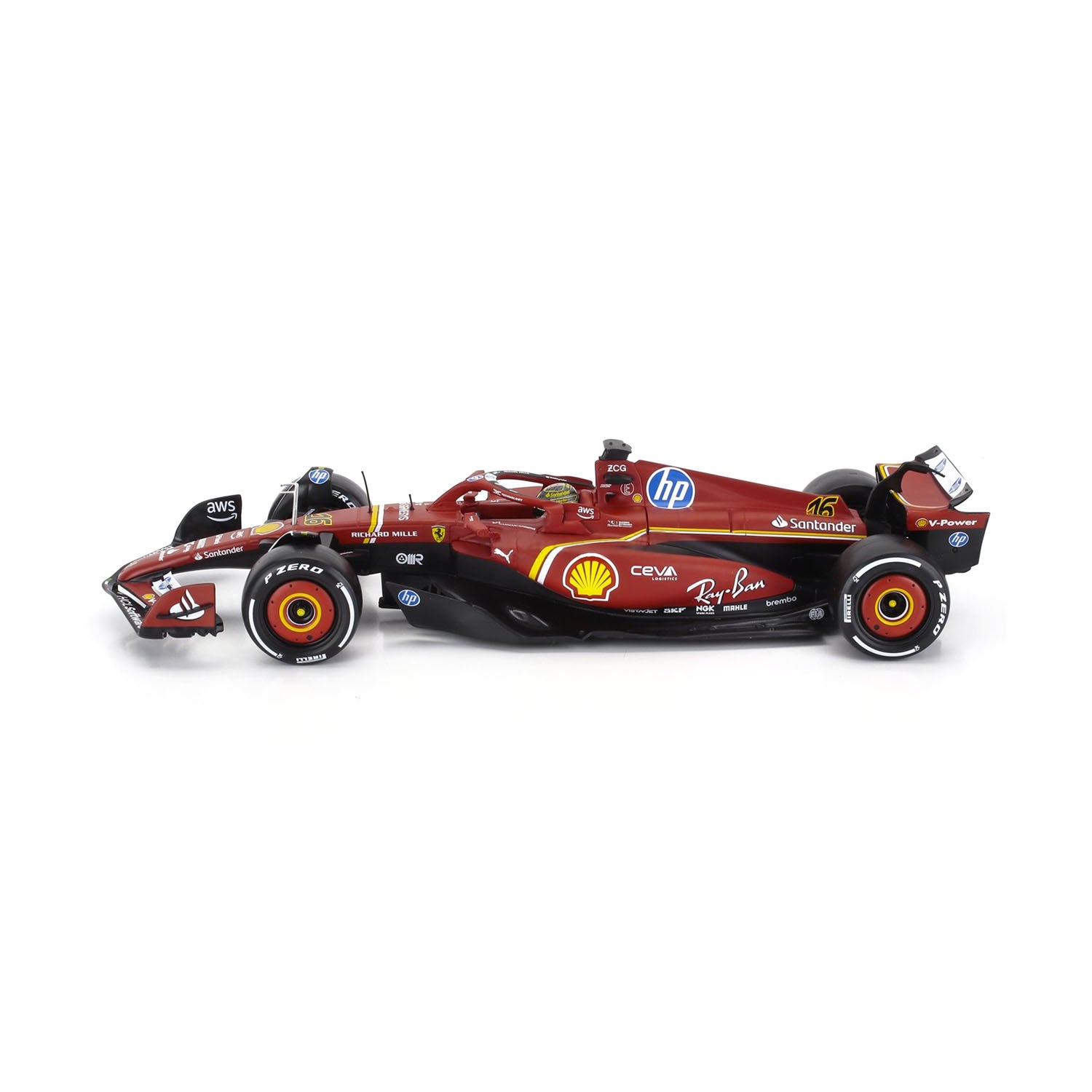 #16 Leclerc SF24 Monza GP Winner 2024 1:18 Car Model - Scuderia Ferrari - Fueler™ - 18-16815-L-MONZA - fueler.store - Car Model