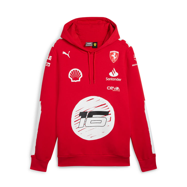 2023 Joshua Vides - Vegas GP Edition - Leclerc Team Hoody - Scuderia Ferrari - Fueler™ 