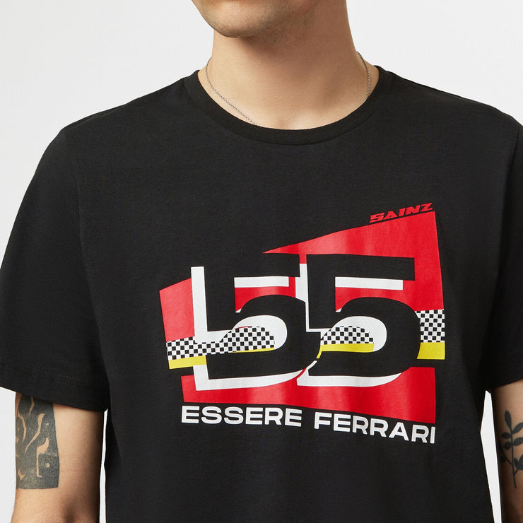 T-shirt pilote Carlos Sainz Ferrari 2023 Puma #55 - Formule 1