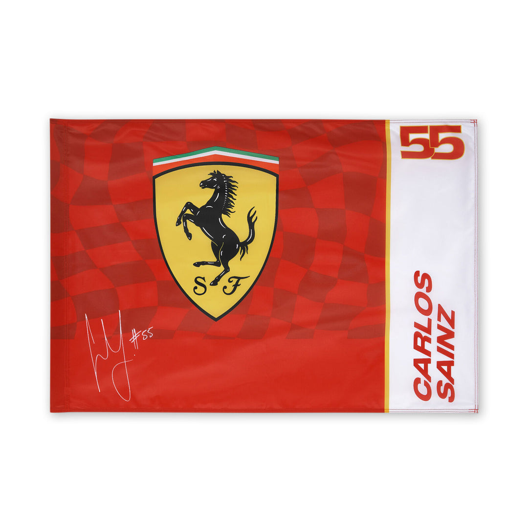 2024 Carlos Sainz Driver Flag - Scuderia Ferrari - Fueler™ - 701227743001000 - fueler.store - Accessories & Gifts