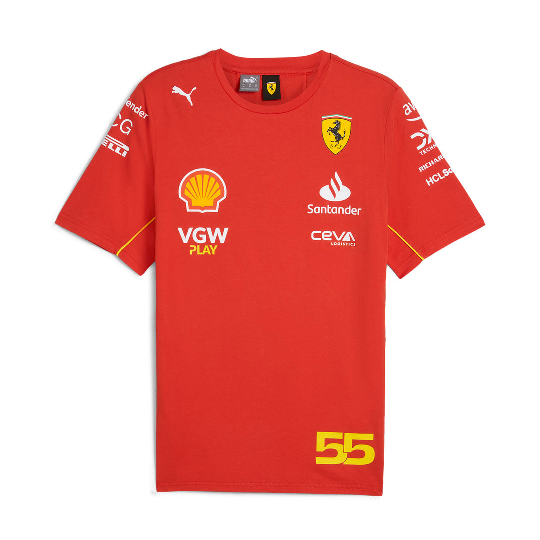 2024 Carlos Sainz Driver T-Shirt - Scuderia Ferrari - Fueler™ - 701228002001215 - fueler.store - T-Shirt