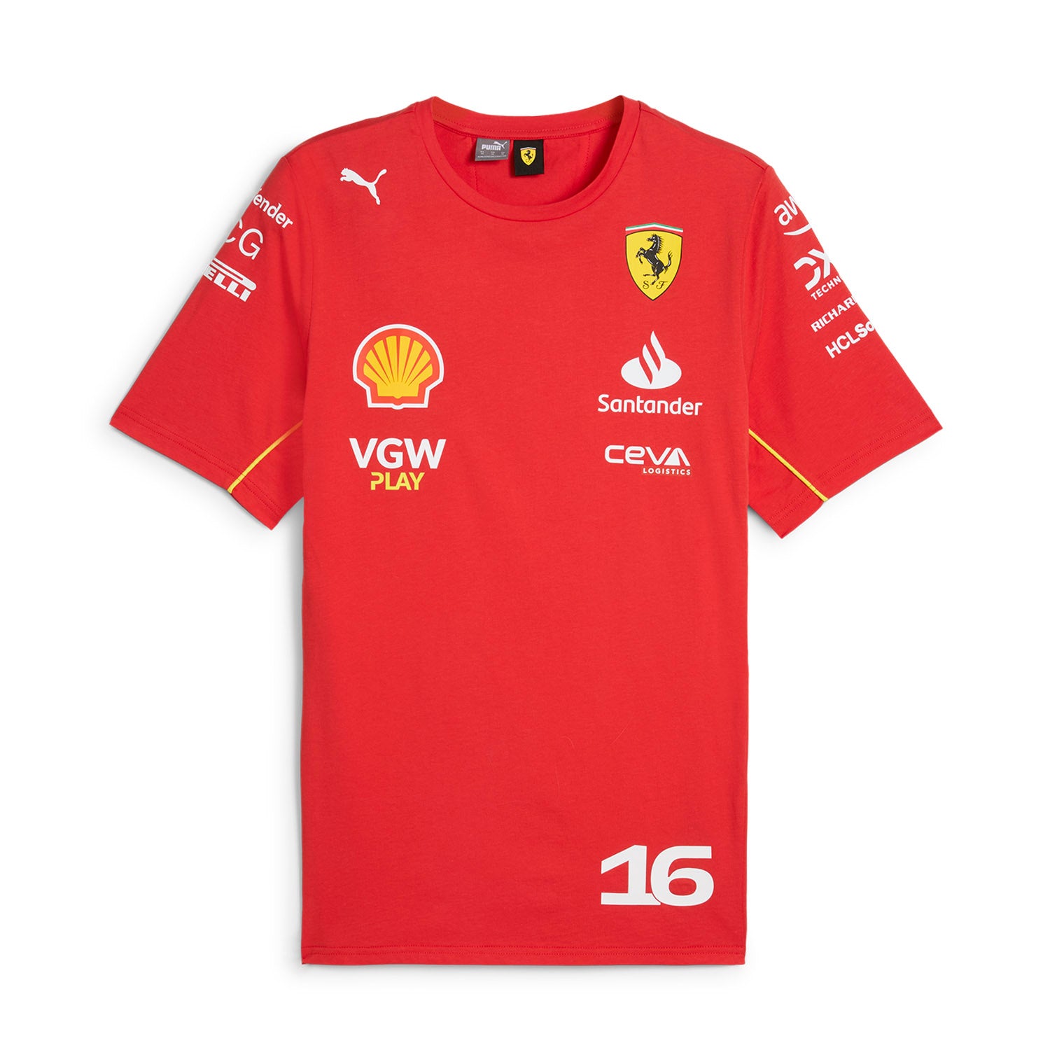 2024 Charles Leclerc Driver T-Shirt - Scuderia Ferrari - Fueler™ - 701228003001215 - fueler.store - T-Shirt