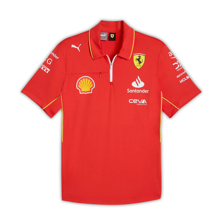 2024 Pro Team Polo - Scuderia Ferrari - Fueler™ - 701230153001215 - fueler.store - Polo