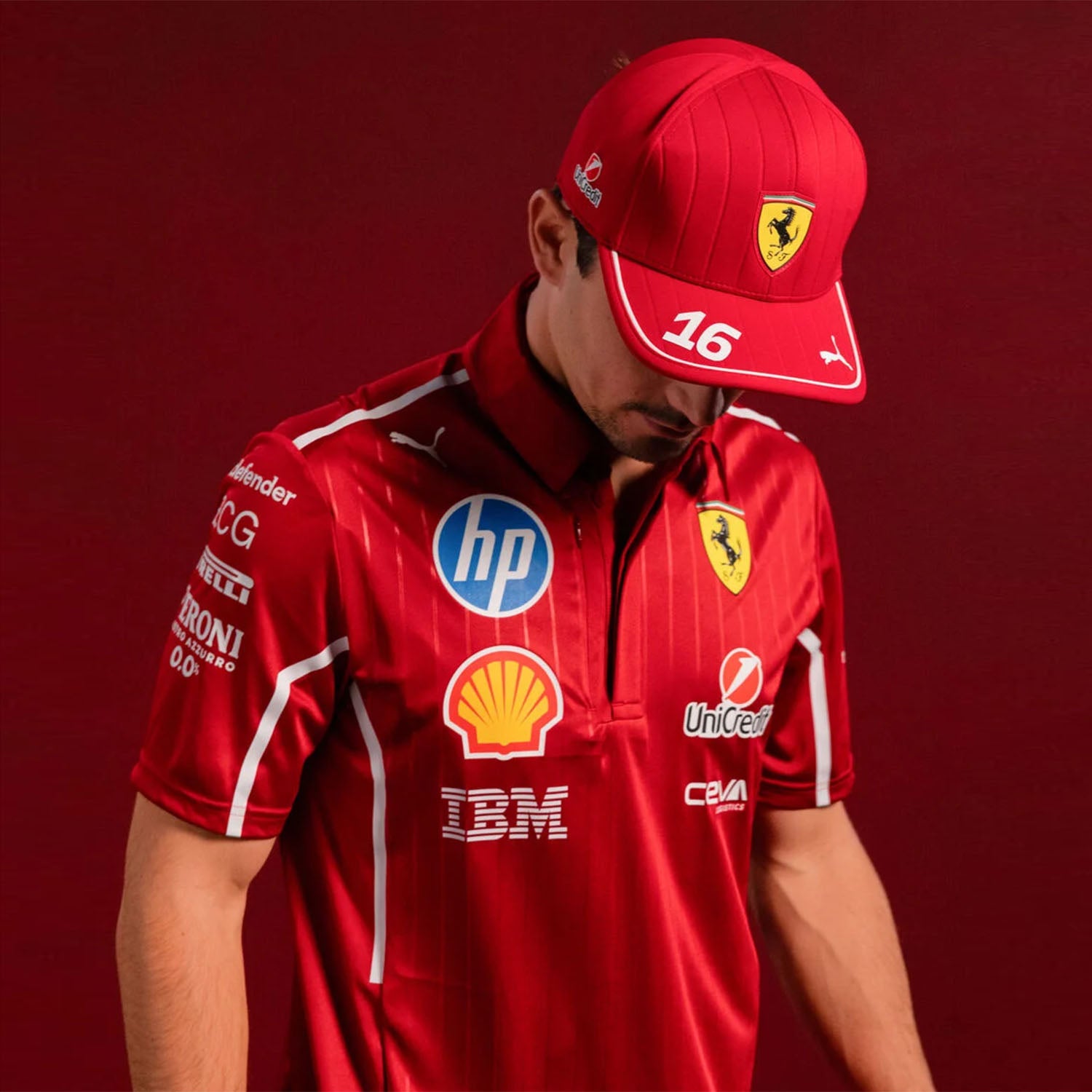 2025 Charles Leclerc Driver Cap - Scuderia Ferrari - Fueler™ - 701233008002801 - fueler.store - Cap