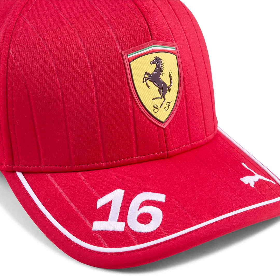 2025 Charles Leclerc Kids Driver Cap - Scuderia Ferrari - Fueler™ - 701233009001801 - fueler.store - Cap