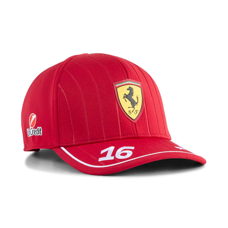 2025 Charles Leclerc Kids Driver Cap - Scuderia Ferrari - Fueler™ - 701233009001801 - fueler.store - Cap