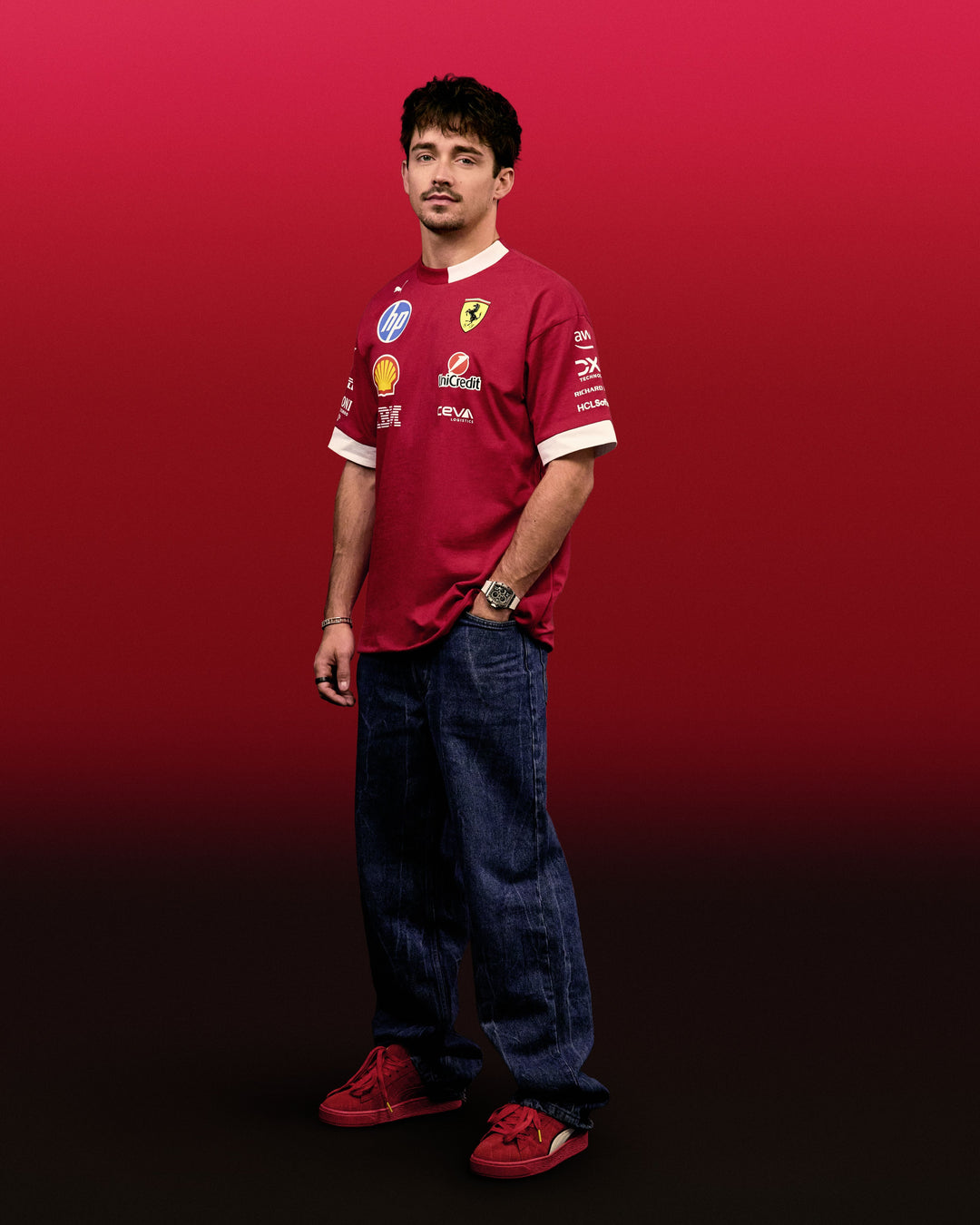 2025 Driver Oversized T-Shirt - Scuderia Ferrari - Fueler™ - 701232810001802 - fueler.store - T-Shirt