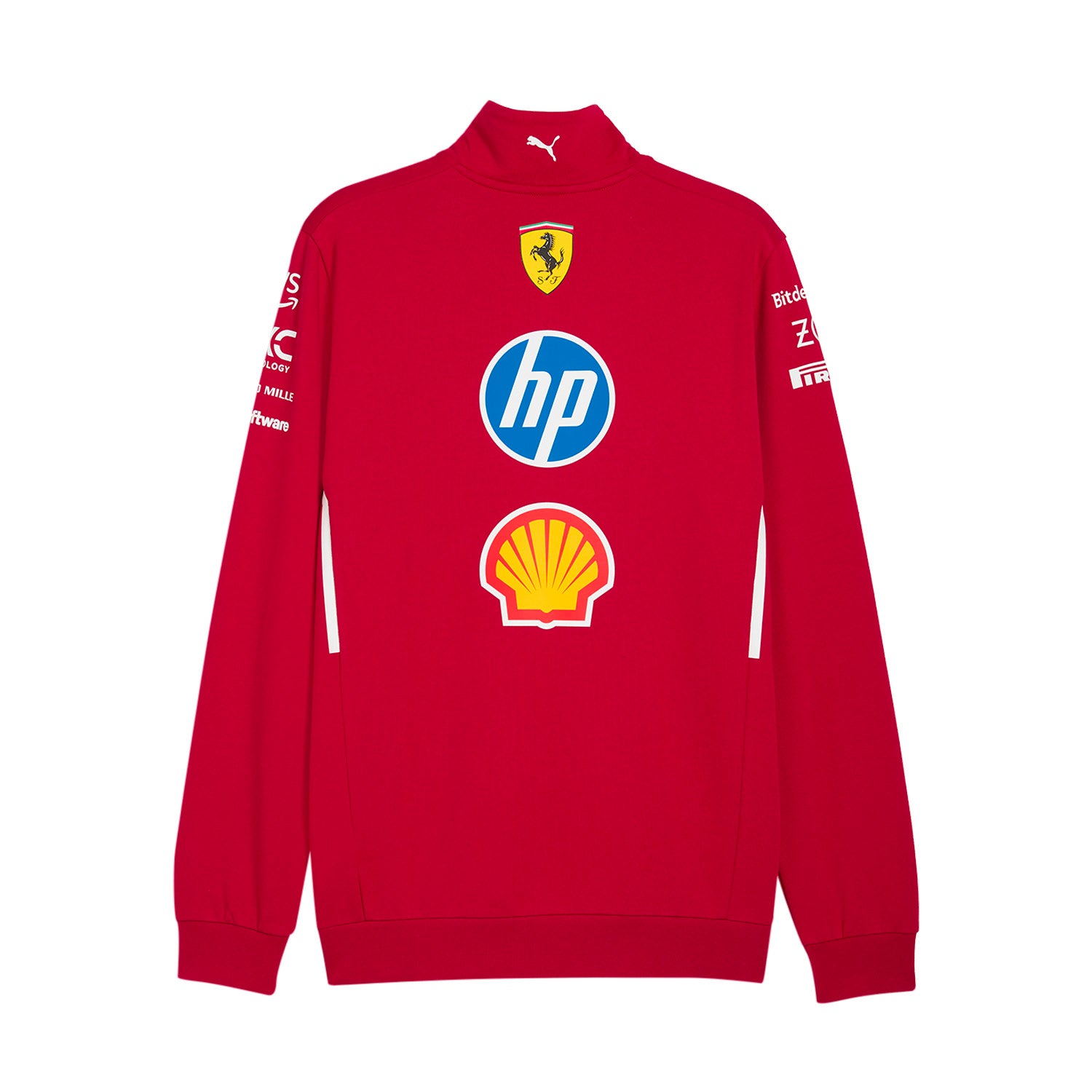 FERRARI　刺繍ロゴー2XL✕1  PU XL✕2 松風 Men's Puma Red Scuderia Ferrari 2025 Replica Half Zip Sweatshirt