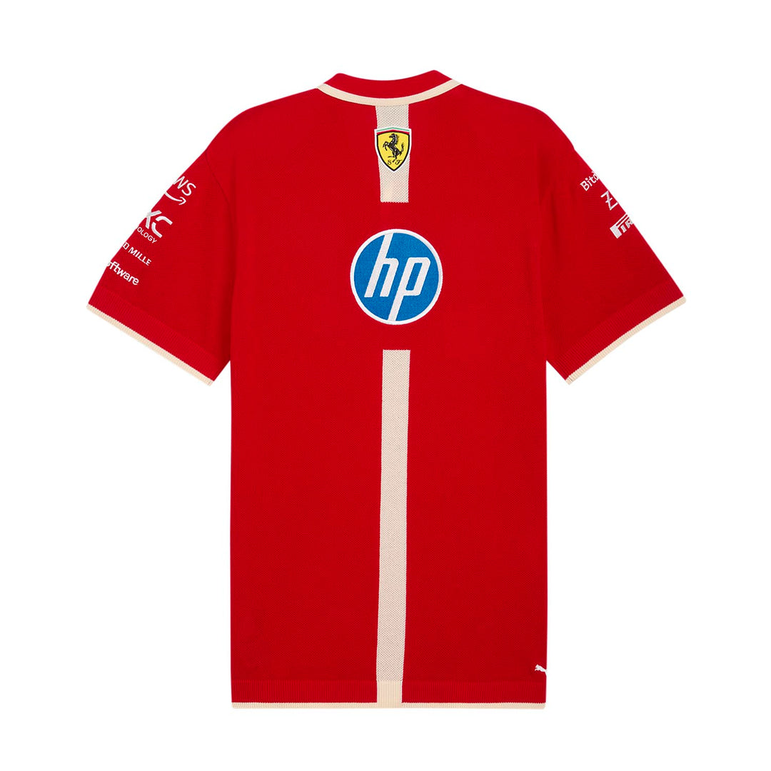 2025 Knitted Team Polo - Special Edition - Scuderia Ferrari - Fueler™ - 701232816001802 - fueler.store - Polo