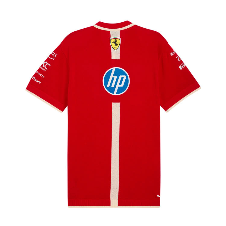 2025 Knitted Team Polo - Special Edition - Scuderia Ferrari - Fueler™ - 701232816001802 - fueler.store - Polo
