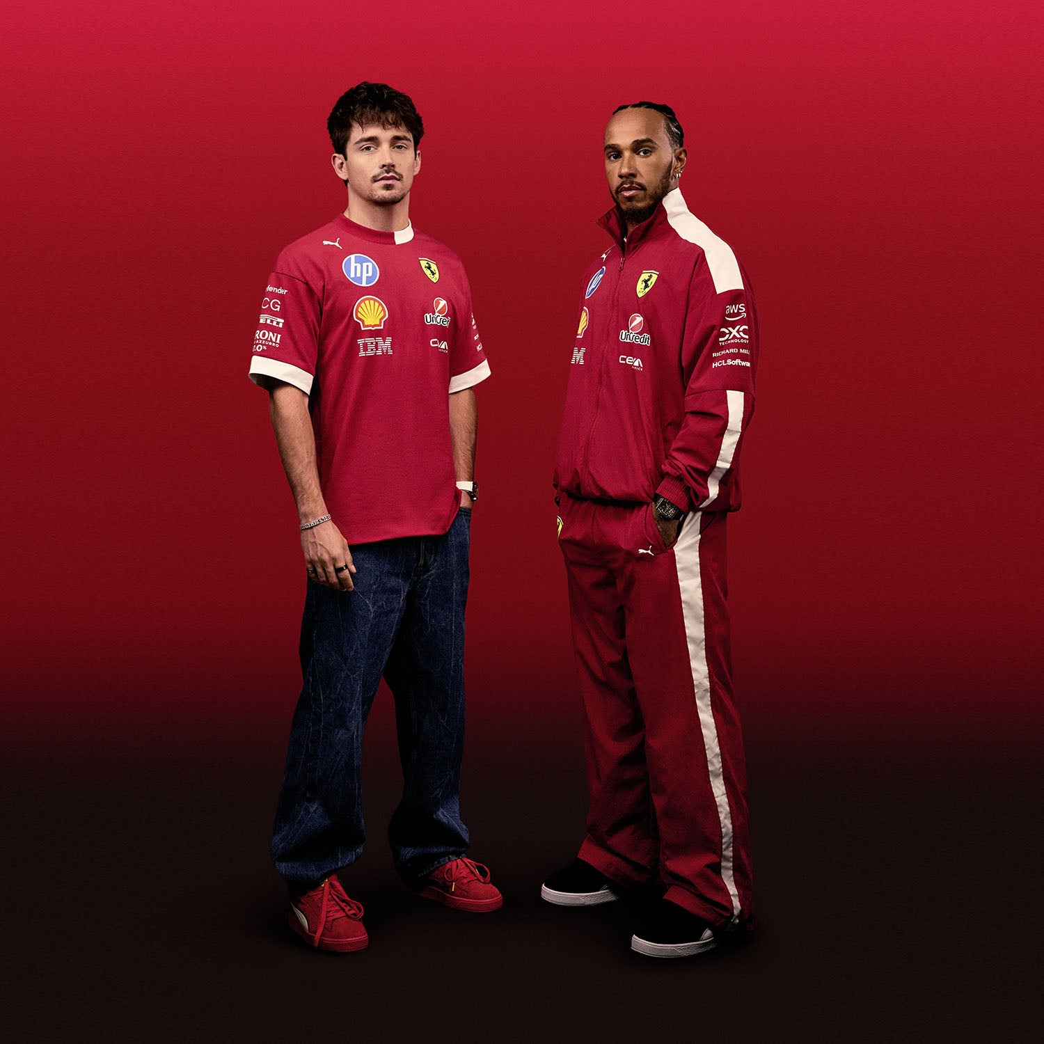 2025 T7 Oversized Pants - Scuderia Ferrari - Fueler™ - 701234734001802 - fueler.store - Pants