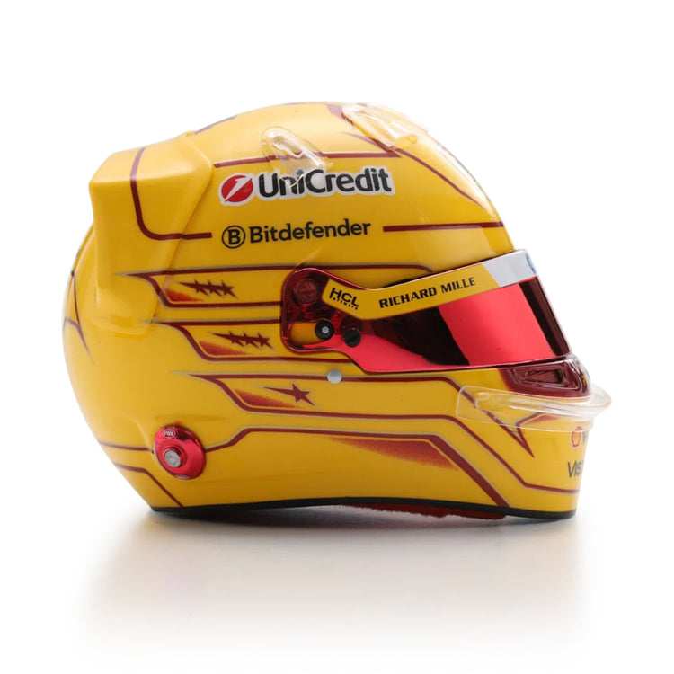 #44 Hamilton 2025 Season 1:5 Mini Helmet - Scuderia Ferrari - Fueler™ - LSHEL008 - fueler.store - Mini Helmet