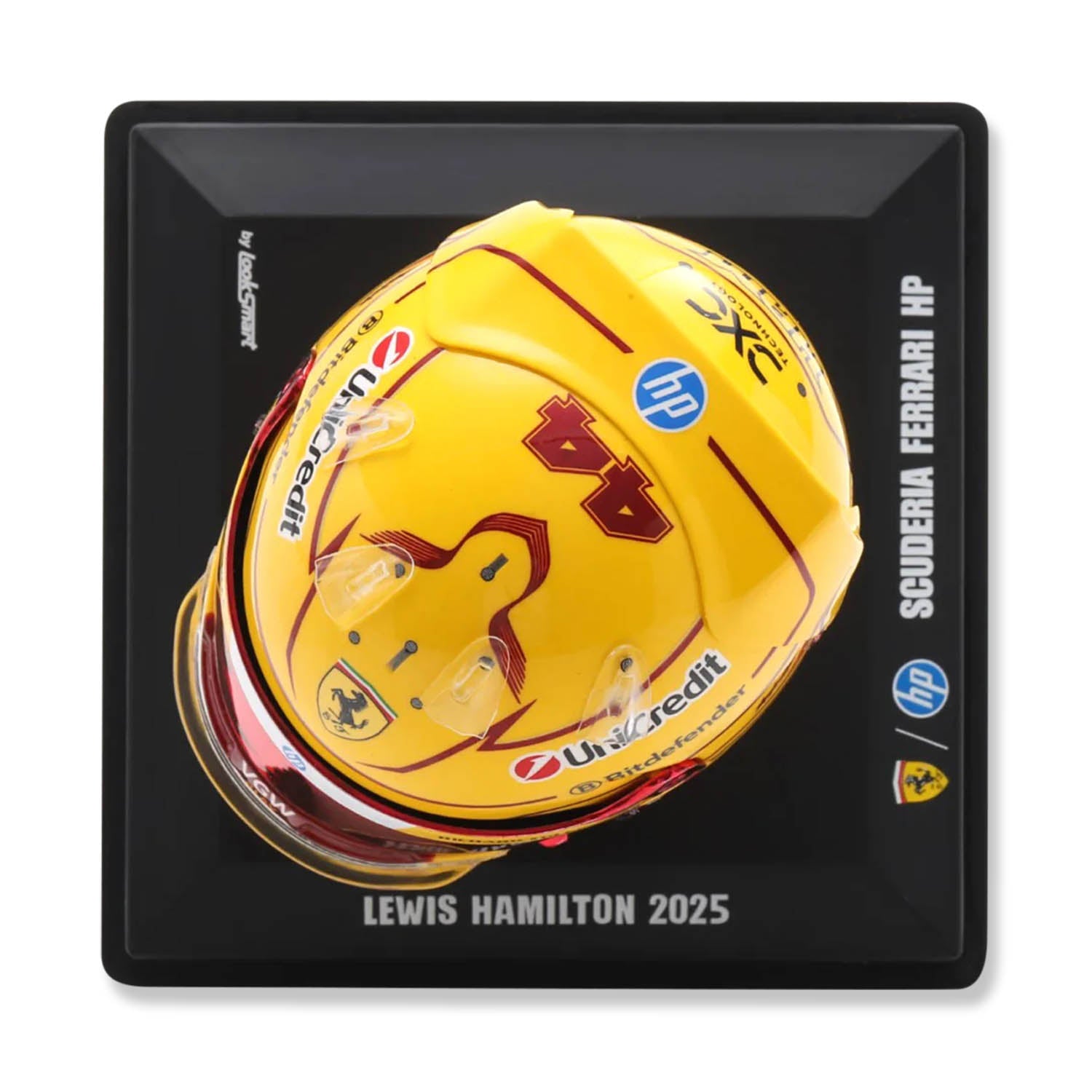 #44 Hamilton 2025 Season 1:5 Mini Helmet - Scuderia Ferrari - Fueler™ - LSHEL008 - fueler.store - Mini Helmet