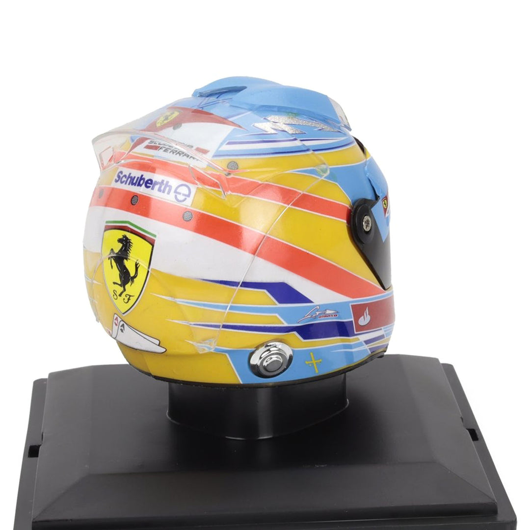 #5 Alonso F2012 2012 Season 1:5 Mini Helmet - Scuderia Ferrari - Fueler™ - HELFE05 - fueler.store - Mini Helmet