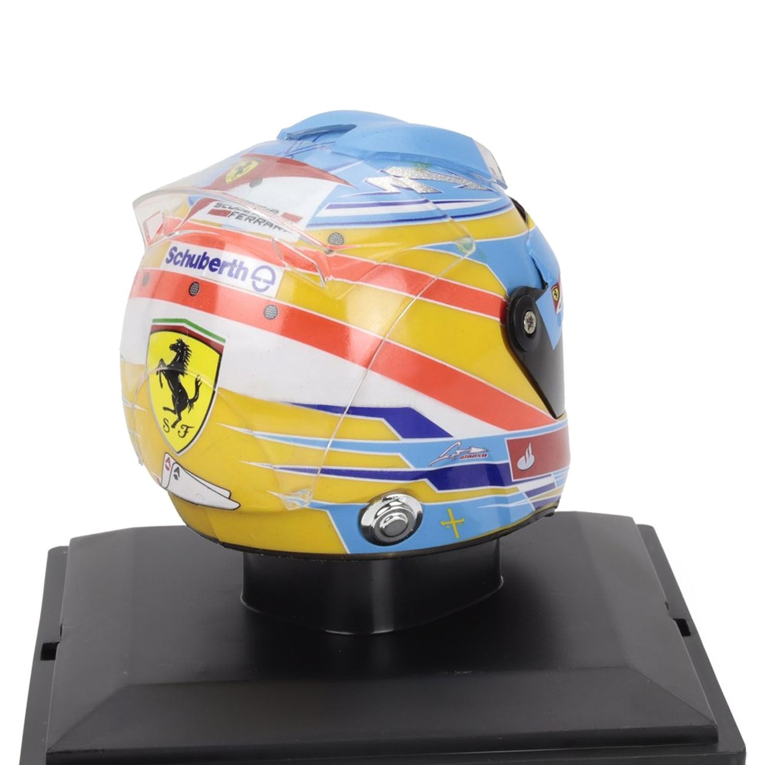 #5 Alonso F2012 2012 Season 1:5 Mini Helmet - Scuderia Ferrari - Fueler™ - HELFE05 - fueler.store - Mini Helmet