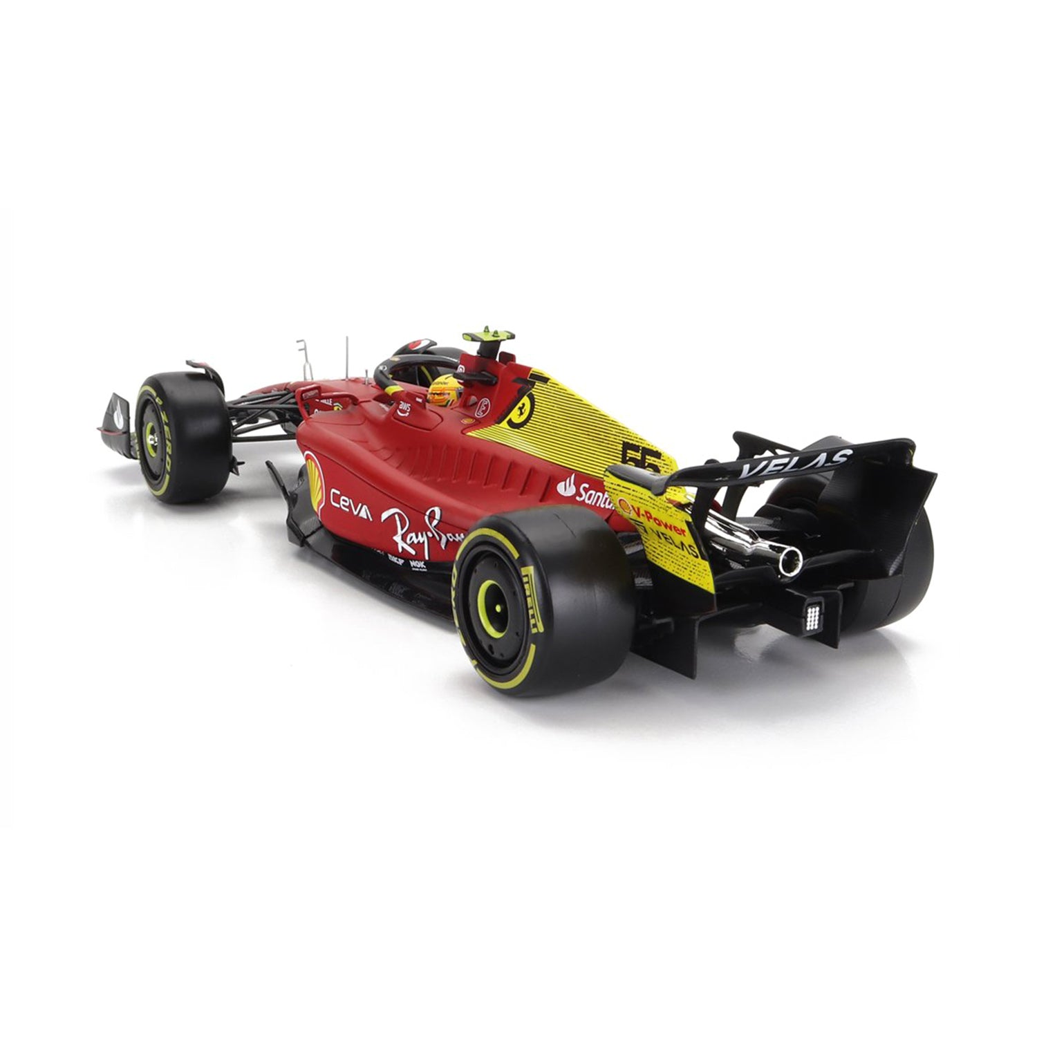 #55 Sainz 2022 SF75 Monza GP 1:24 Car Model - Scuderia Ferrari - Fueler™ 