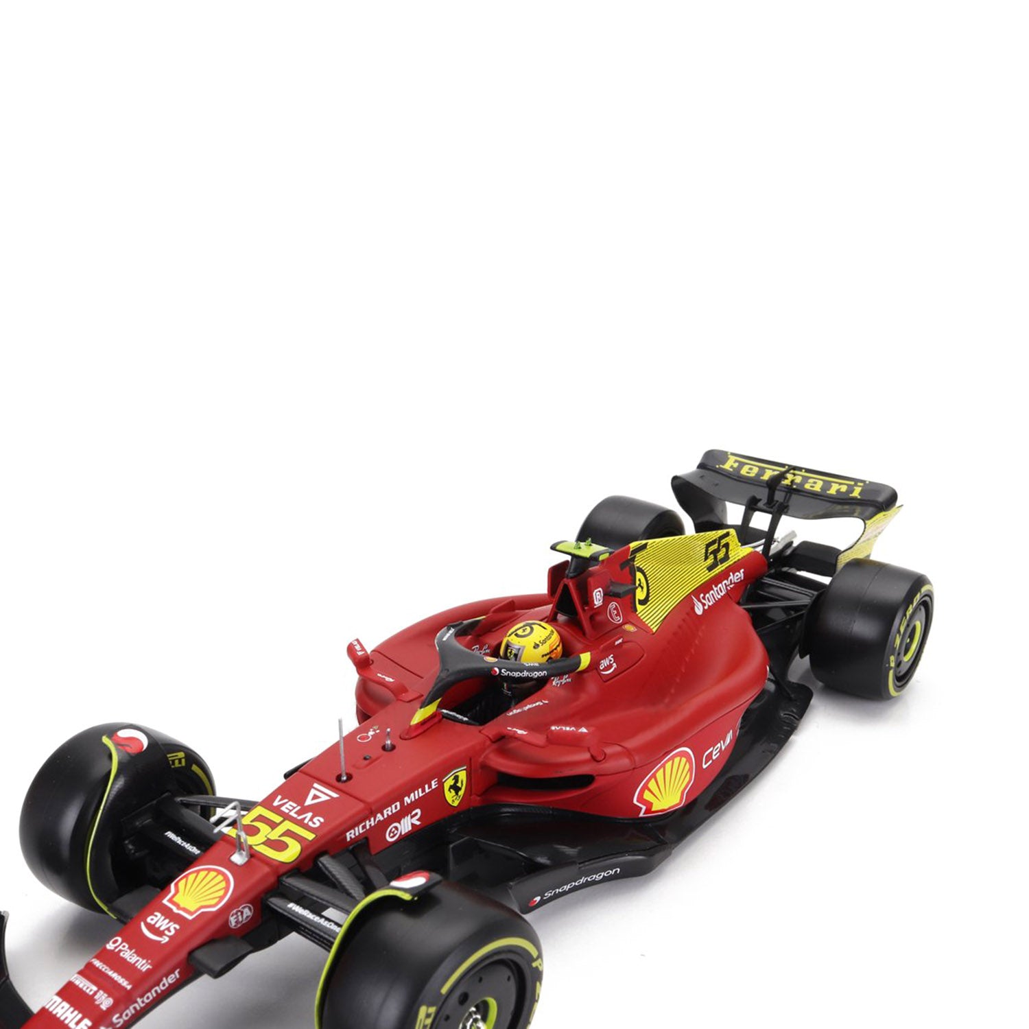 #55 Sainz 2022 SF75 Monza GP 1:24 Car Model - Scuderia Ferrari - Fueler™ 