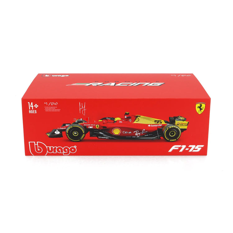 #55 Sainz 2022 SF75 Monza GP 1:24 Car Model - Scuderia Ferrari - Fueler™ 