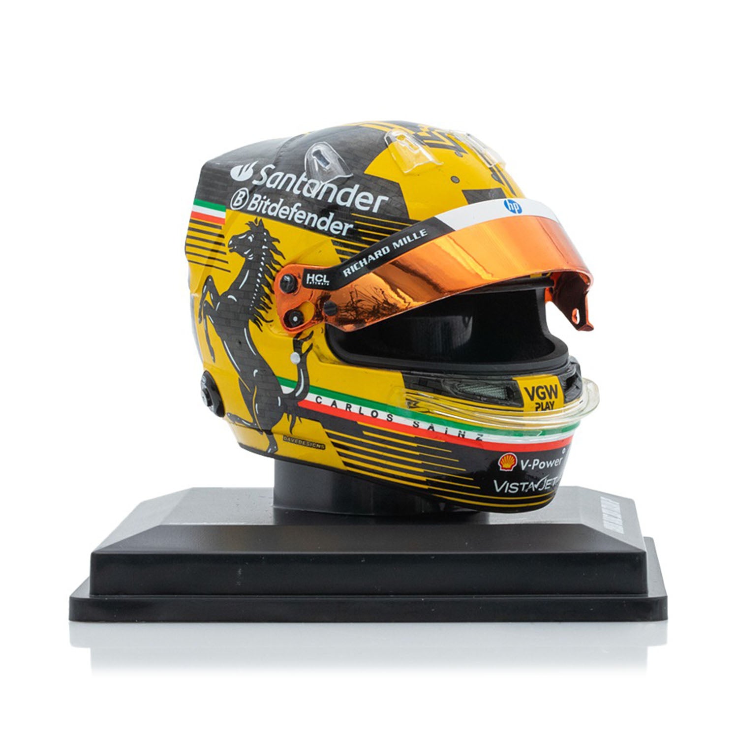 #55 Sainz Italian GP 2024 1:5 Mini Helmet - Scuderia Ferrari - Fueler™ - LSHEL005 - fueler.store - Mini Helmet