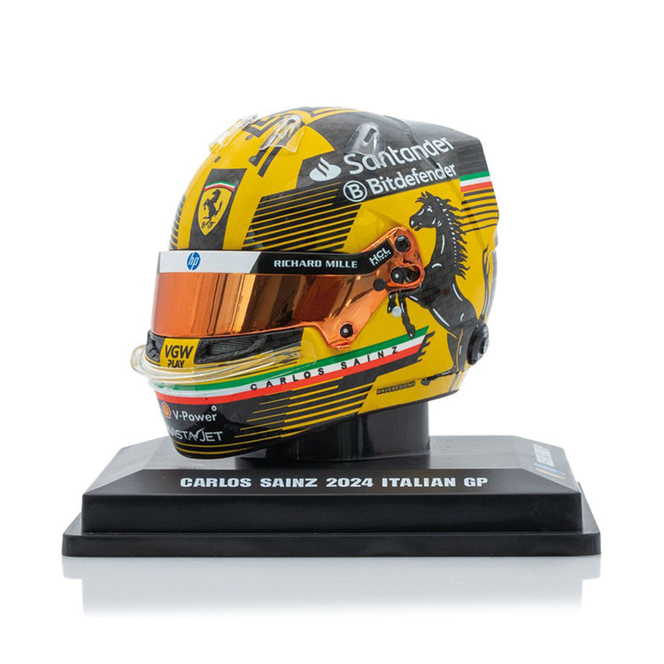 #55 Sainz Italian GP 2024 1:5 Mini Helmet - Scuderia Ferrari - Fueler™ - LSHEL005 - fueler.store - Mini Helmet