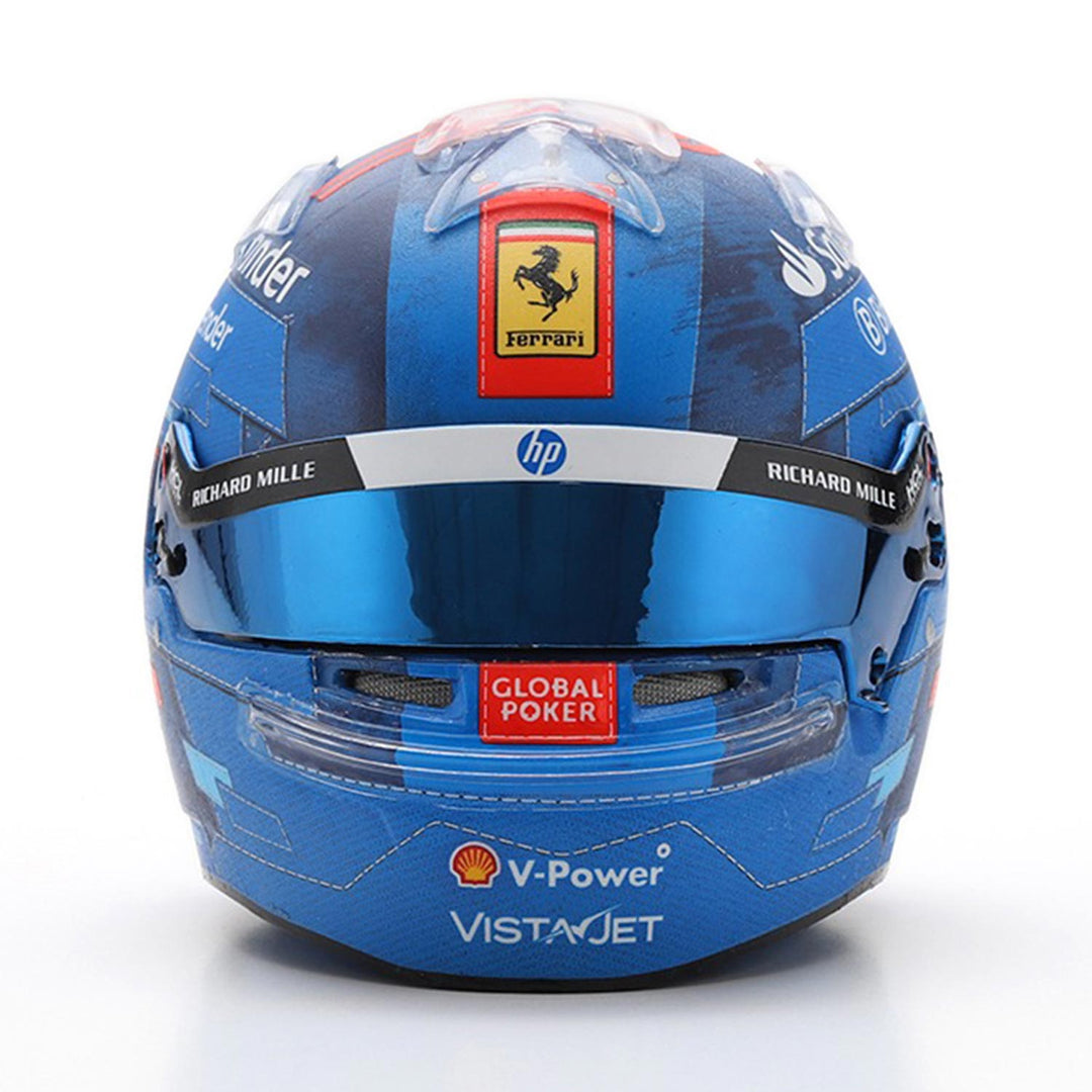 #55 Sainz Miami GP 2024 1:5 Mini Helmet - Scuderia Ferrari - Fueler™ - LSHEL003 - fueler.store - Mini Helmet