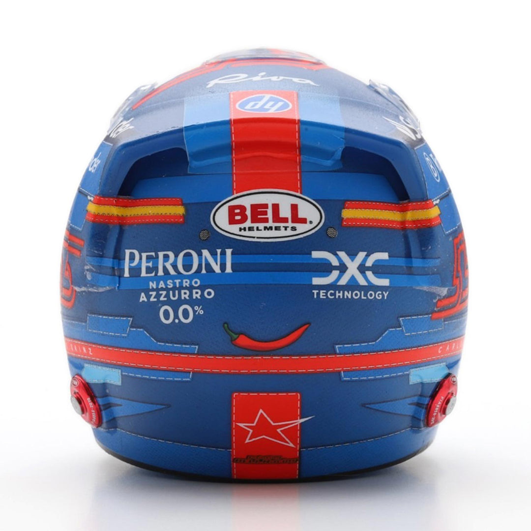 #55 Sainz Miami GP 2024 1:5 Mini Helmet - Scuderia Ferrari - Fueler™ - LSHEL003 - fueler.store - Mini Helmet