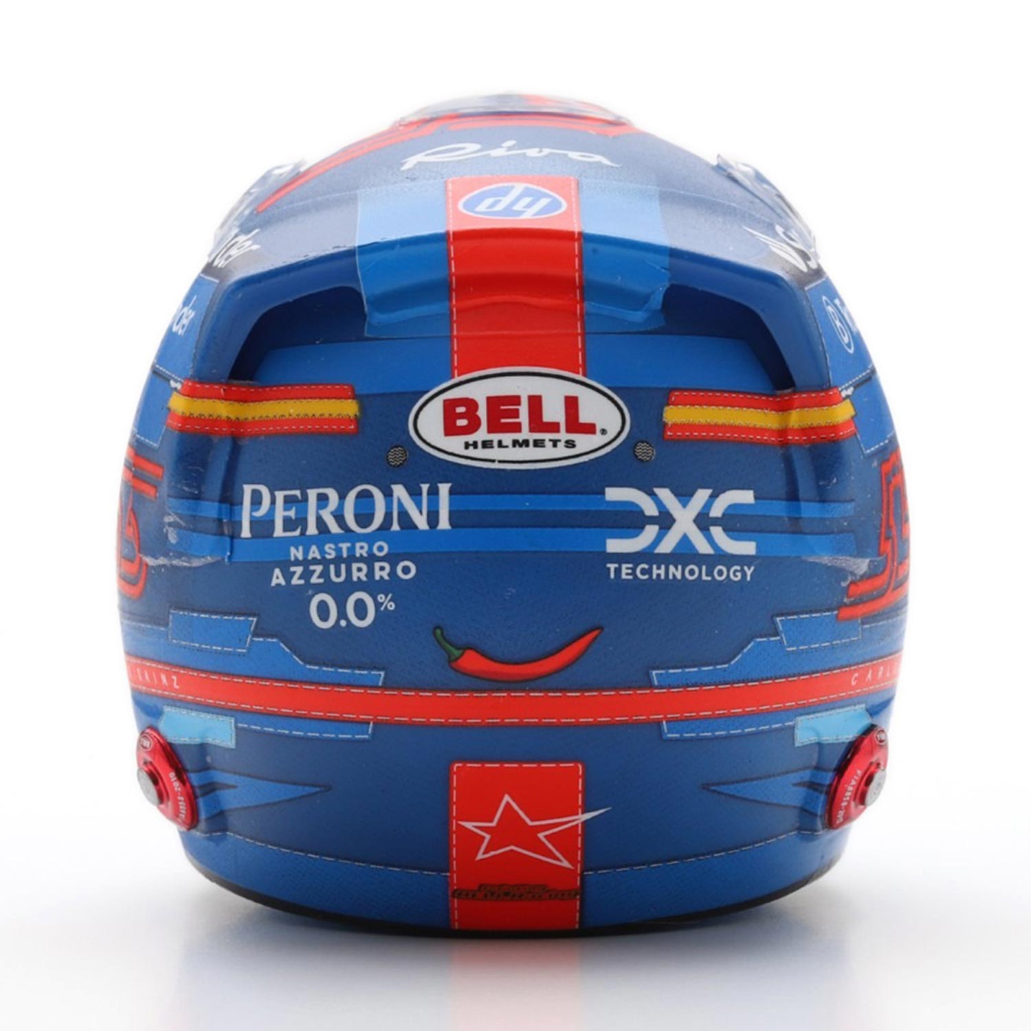 #55 Sainz Miami GP 2024 1:5 Mini Helmet - Scuderia Ferrari - Fueler™ - LSHEL003 - fueler.store - Mini Helmet