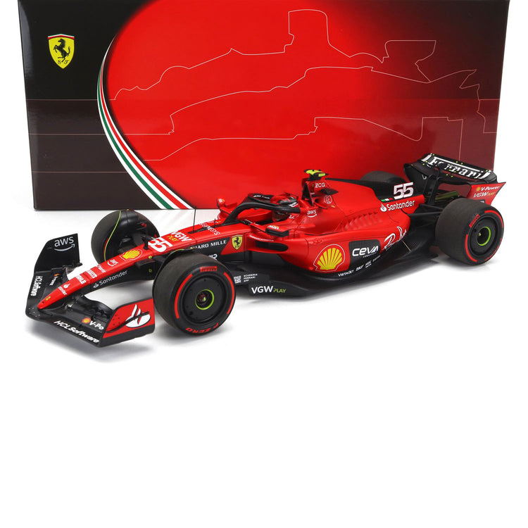 #55 Sainz SF23 Bahrain GP 1:18 BBR Models - Scuderia Ferrari - Fueler™ 