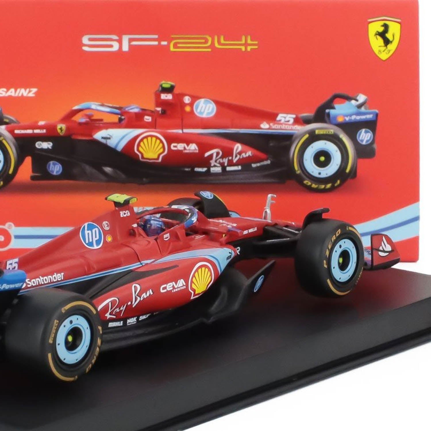 Ferrari SF-24 No.55 マイアミGP 2024 C.サインツ Ferrari - F1 SF-24 n°55 (2024) 1:43 - Carlos Sainz - 5th