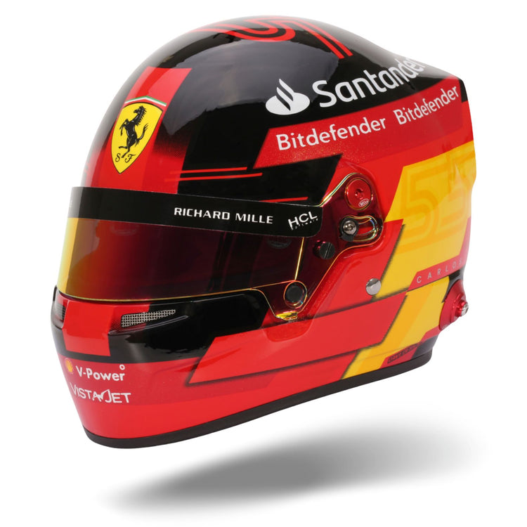 Carlos Sainz #55 Official 2023 1:2 Helmet - Scuderia Ferrari - Fueler™ - MH23CS - fueler.store - Collectibles