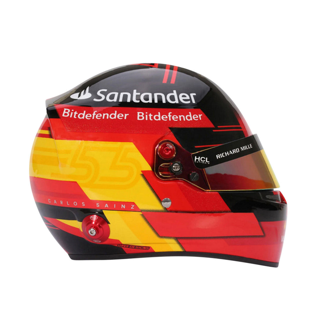 Carlos Sainz #55 Official 2023 1:2 Helmet - Scuderia Ferrari - Fueler™ - MH23CS - fueler.store - Collectibles