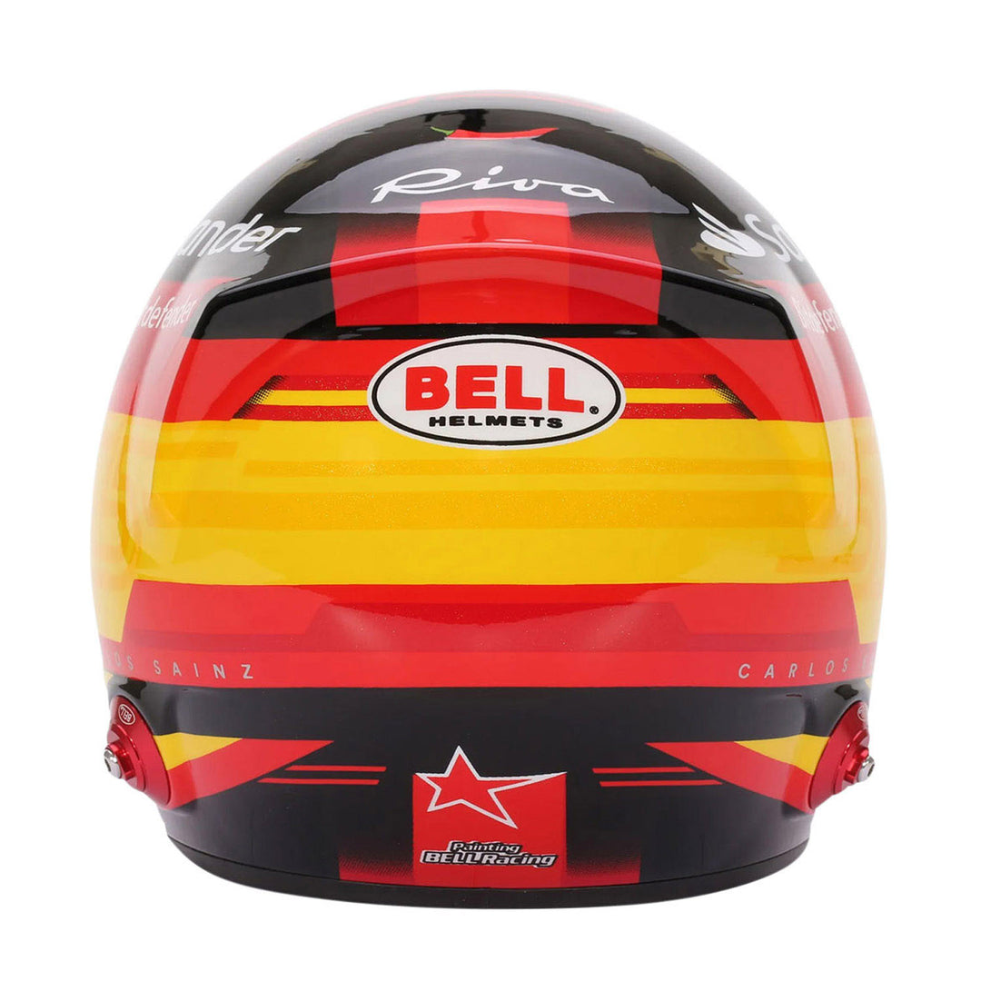 Carlos Sainz #55 Official 2023 1:2 Helmet - Scuderia Ferrari - Fueler™ - MH23CS - fueler.store - Collectibles