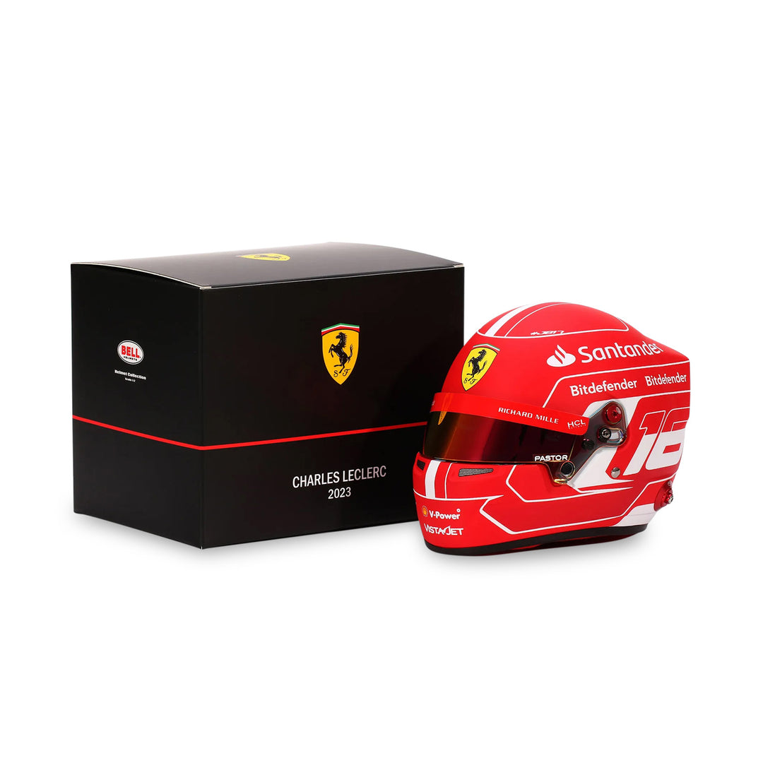 Charles Leclerc #16 Official 2023 1:2 Helmet - Scuderia Ferrari - Fueler™ - MH23CL - fueler.store - Collectibles