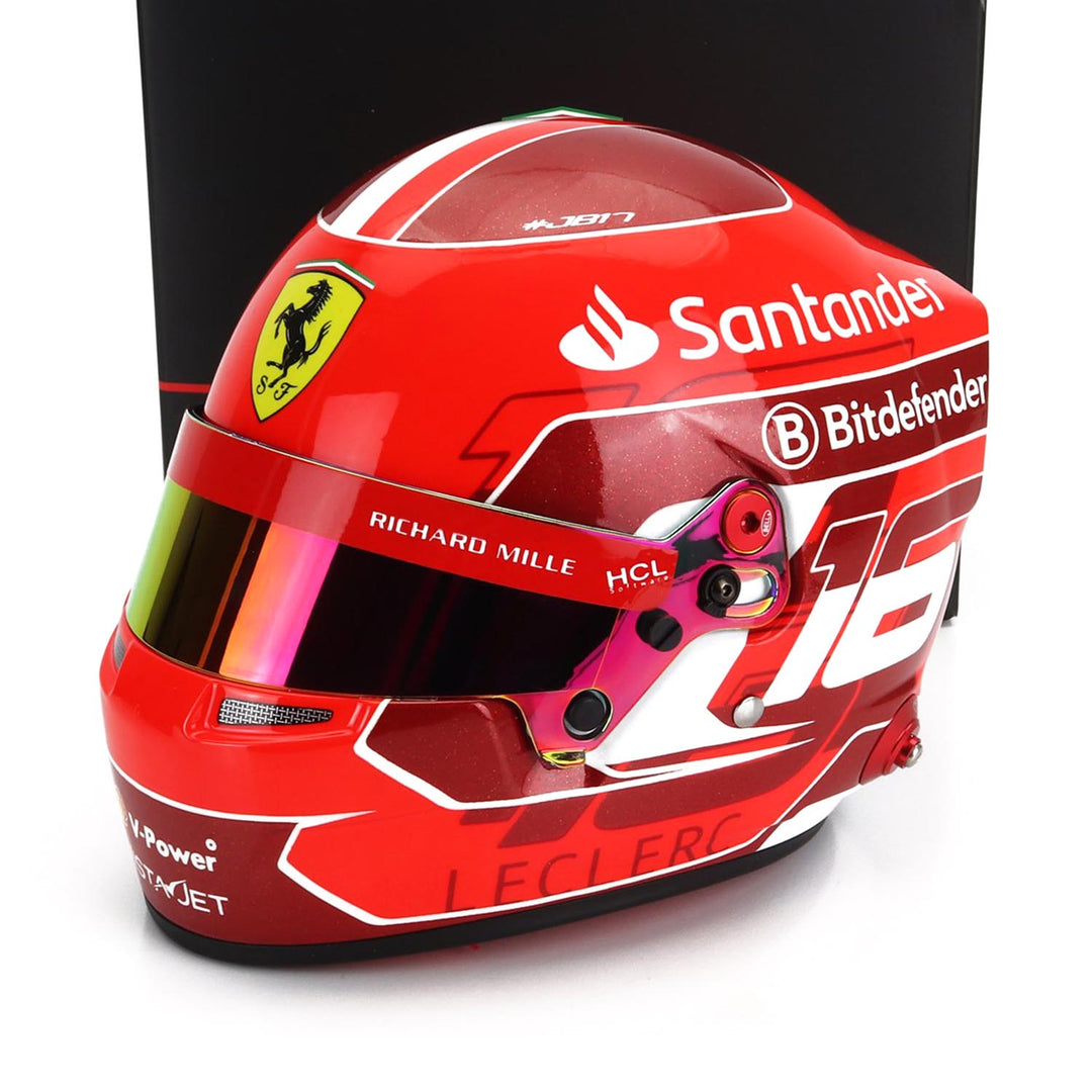 Charles Leclerc #16 Official 2024 1:2 Helmet - Scuderia Ferrari - Fueler™ - 4100304 - fueler.store - Mini Helmet