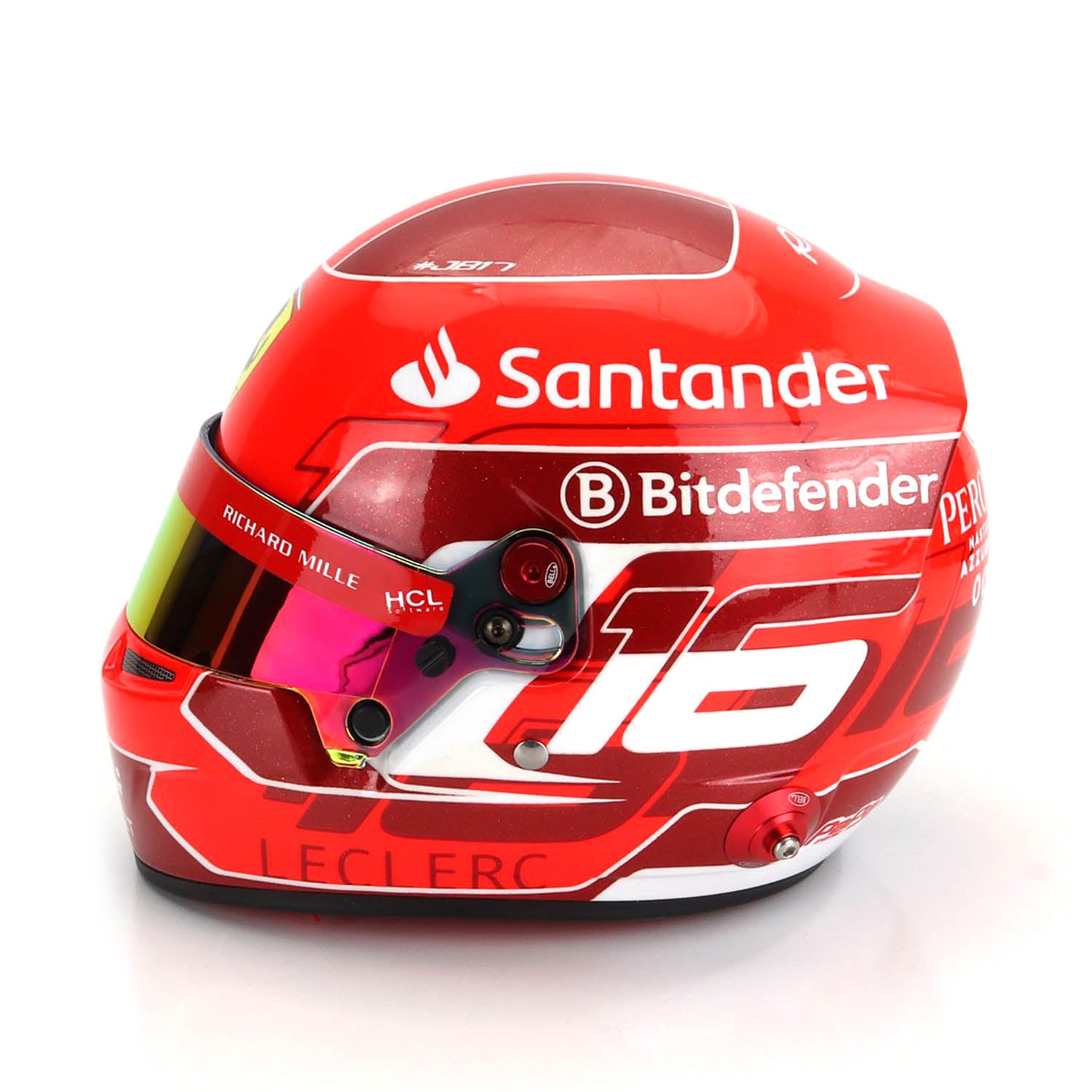 Charles Leclerc #16 Official 2024 1:2 Helmet - Scuderia Ferrari - Fueler™ - 4100304 - fueler.store - Mini Helmet