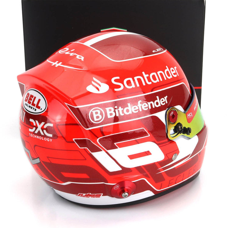 Charles Leclerc #16 Official 2024 1:2 Helmet - Scuderia Ferrari - Fueler™ - 4100304 - fueler.store - Mini Helmet