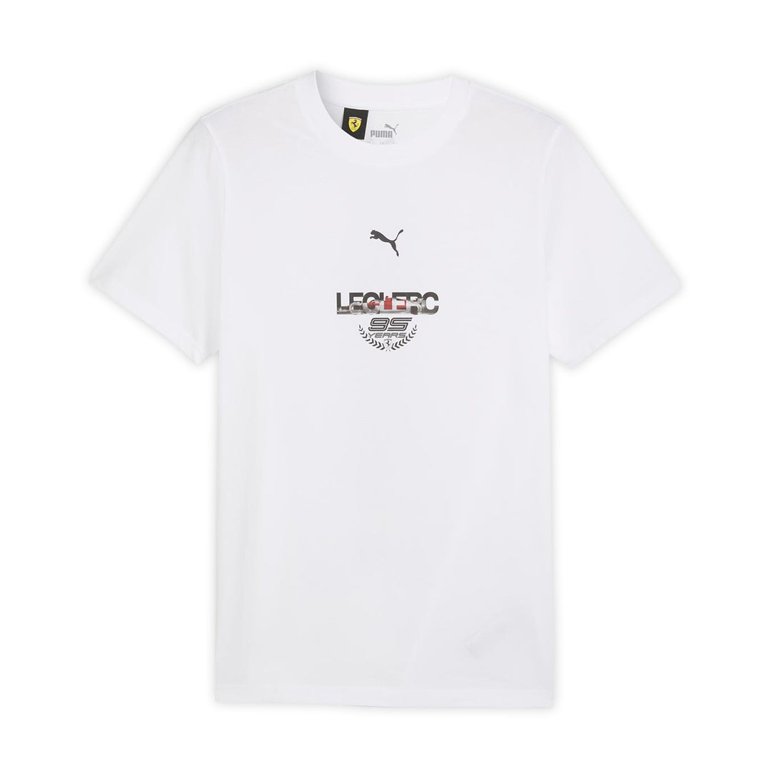 Charles Leclerc 95 Years Graphic T-Shirt - Scuderia Ferrari - Fueler™ 