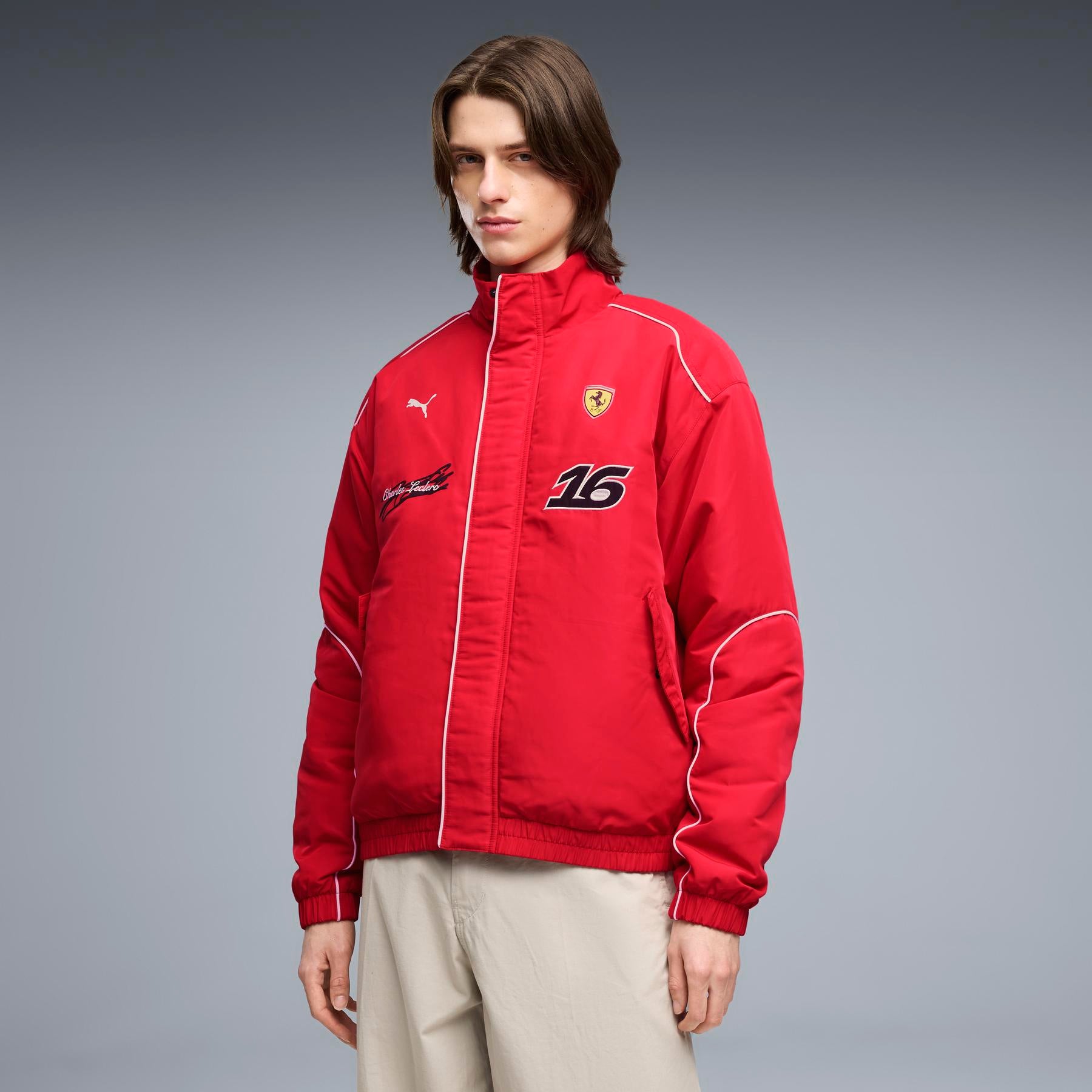 Scuderia Ferrari - Charles Leclerc Racing Jacket - Jacket - Fueler™ 