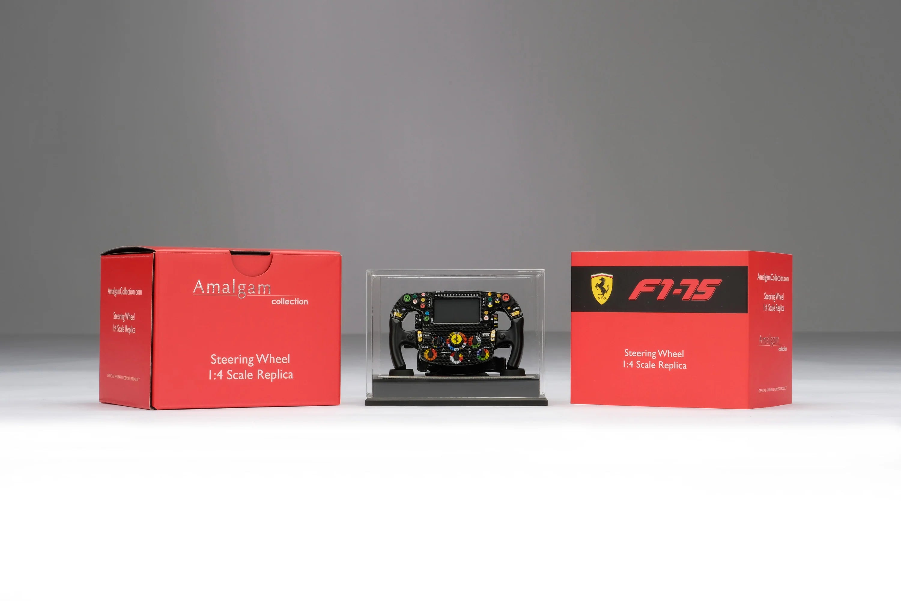 F1-75 Amalgam 1:4 Steering Wheel Replica - Scuderia Ferrari - Fueler™ - M6216 - fueler.store - Collectibles