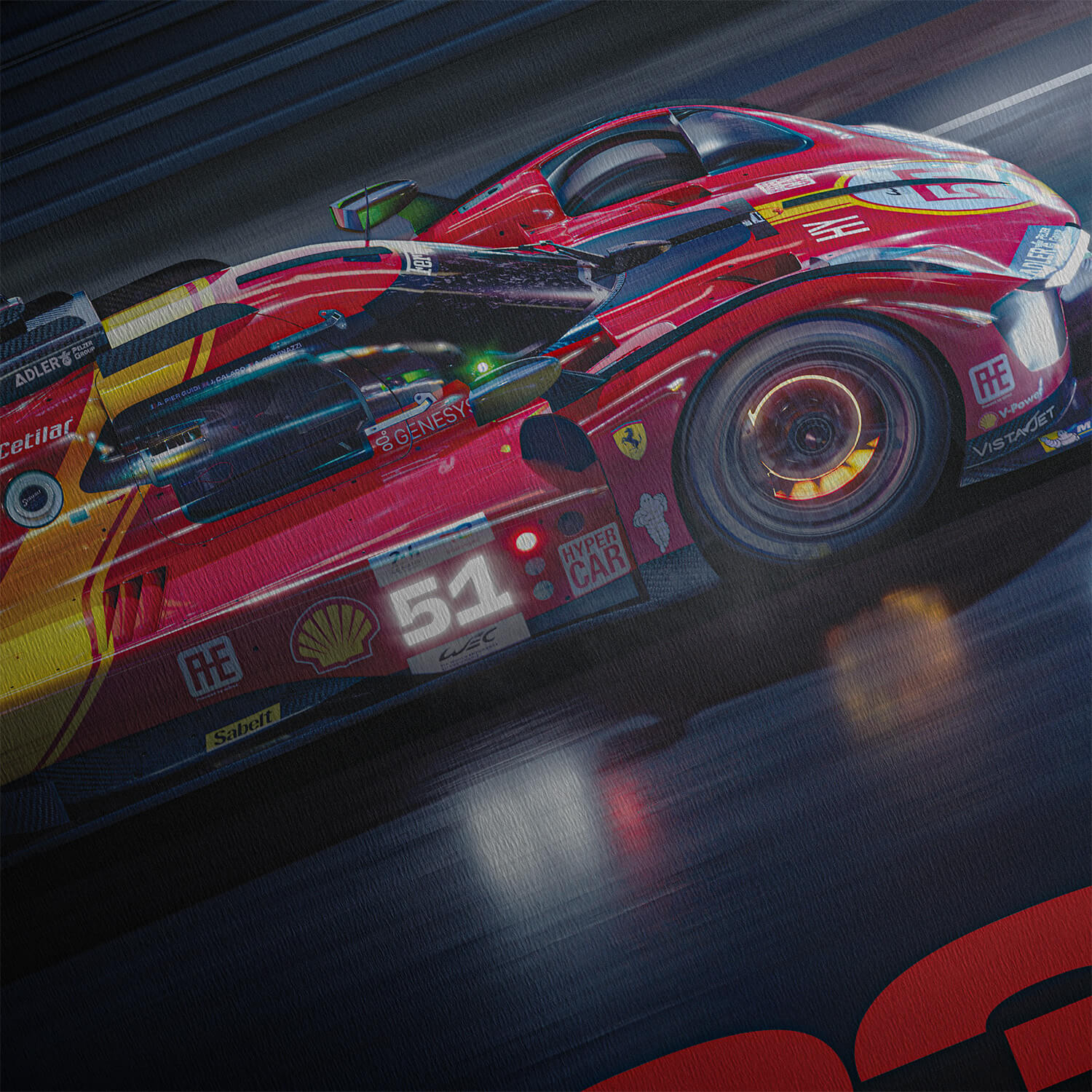 Ferrari 499P - 24h Le Mans Winners - 100th Anniversary | Collector's Edition - Scuderia Ferrari - Fueler™ - PROD01004809 - fueler.store - Poster