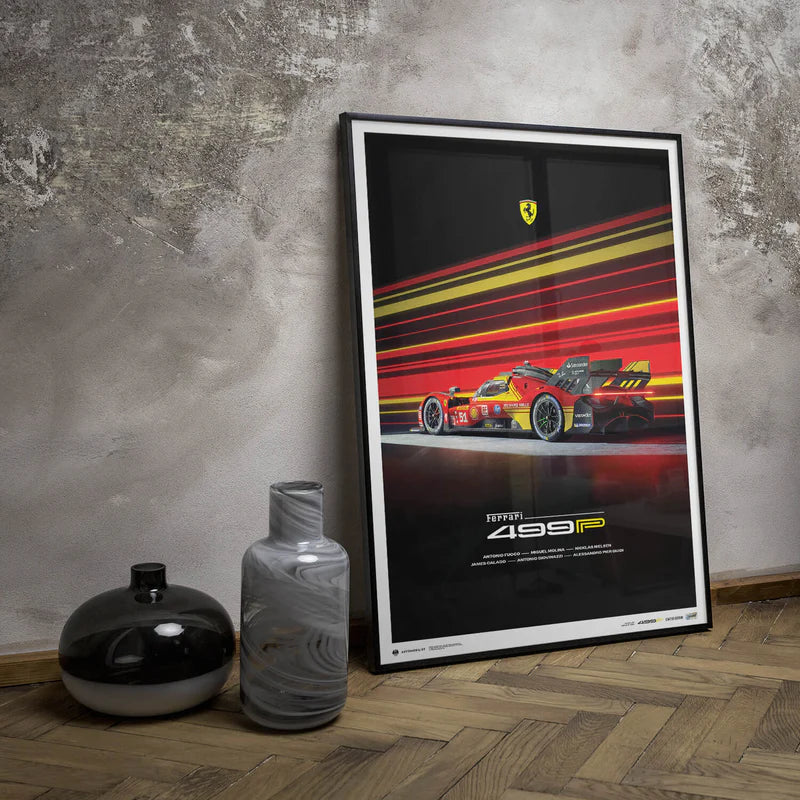 Ferrari 499P | 2024 World Endurance Championship | Large - Scuderia Ferrari - Fueler™ - PROD01004974 - fueler.store - Poster