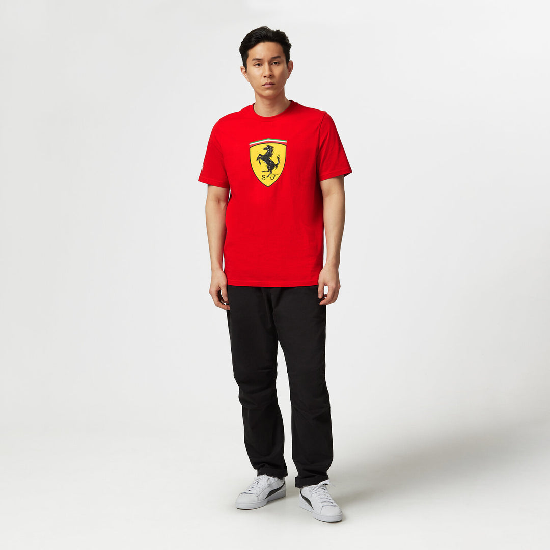 Large Shield T-Shirt - Scuderia Ferrari - Fueler™ - 701223481001215 - fueler.store - T-Shirt