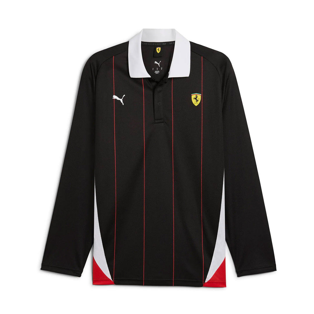 Longsleeve Polo - Scuderia Ferrari - Fueler™ - 631265-01-S - fueler.store - Polo