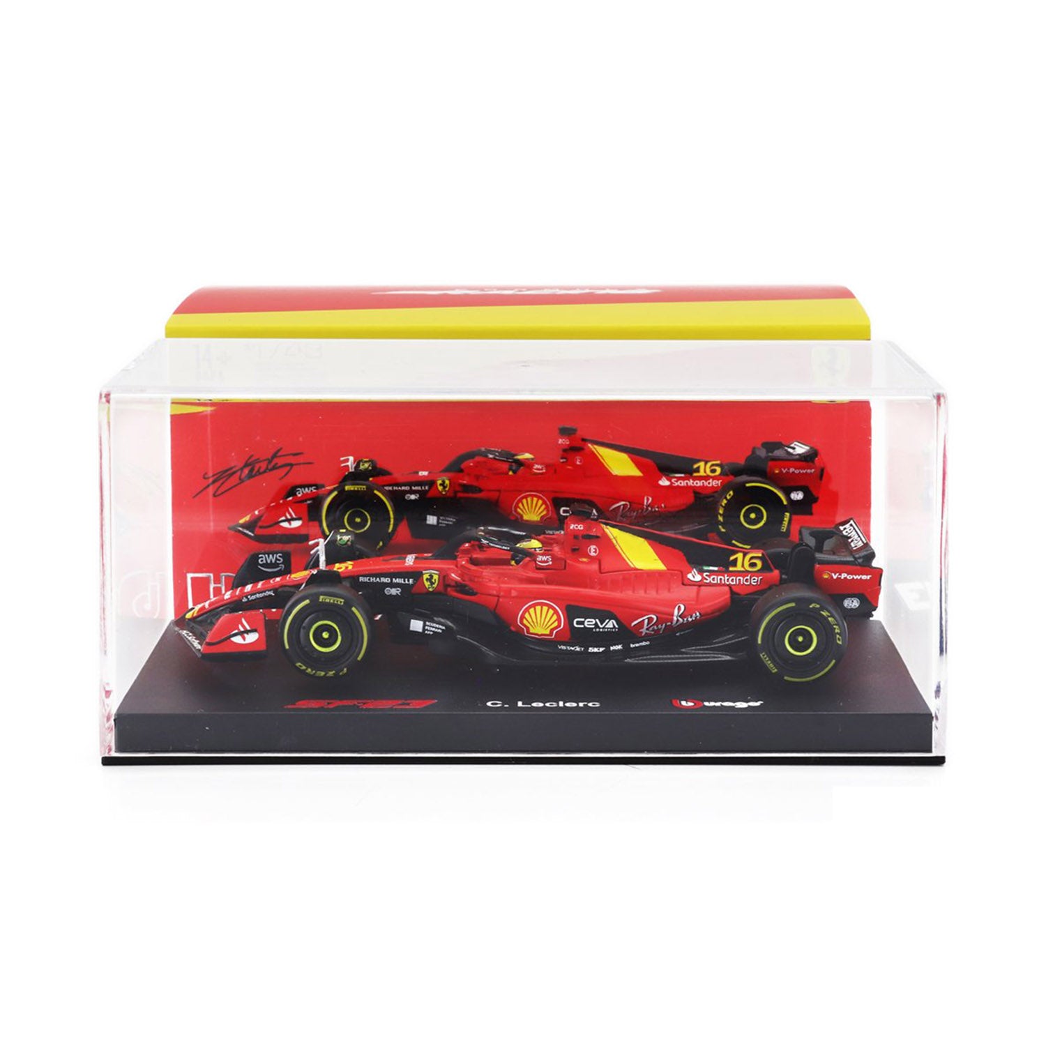 SF23 #16 Charles Leclerc Monza GP Car Model 1:43 Car Model - Scuderia Ferrari - Fueler™ - 18-36835-L-Monza - fueler.store - Car Model