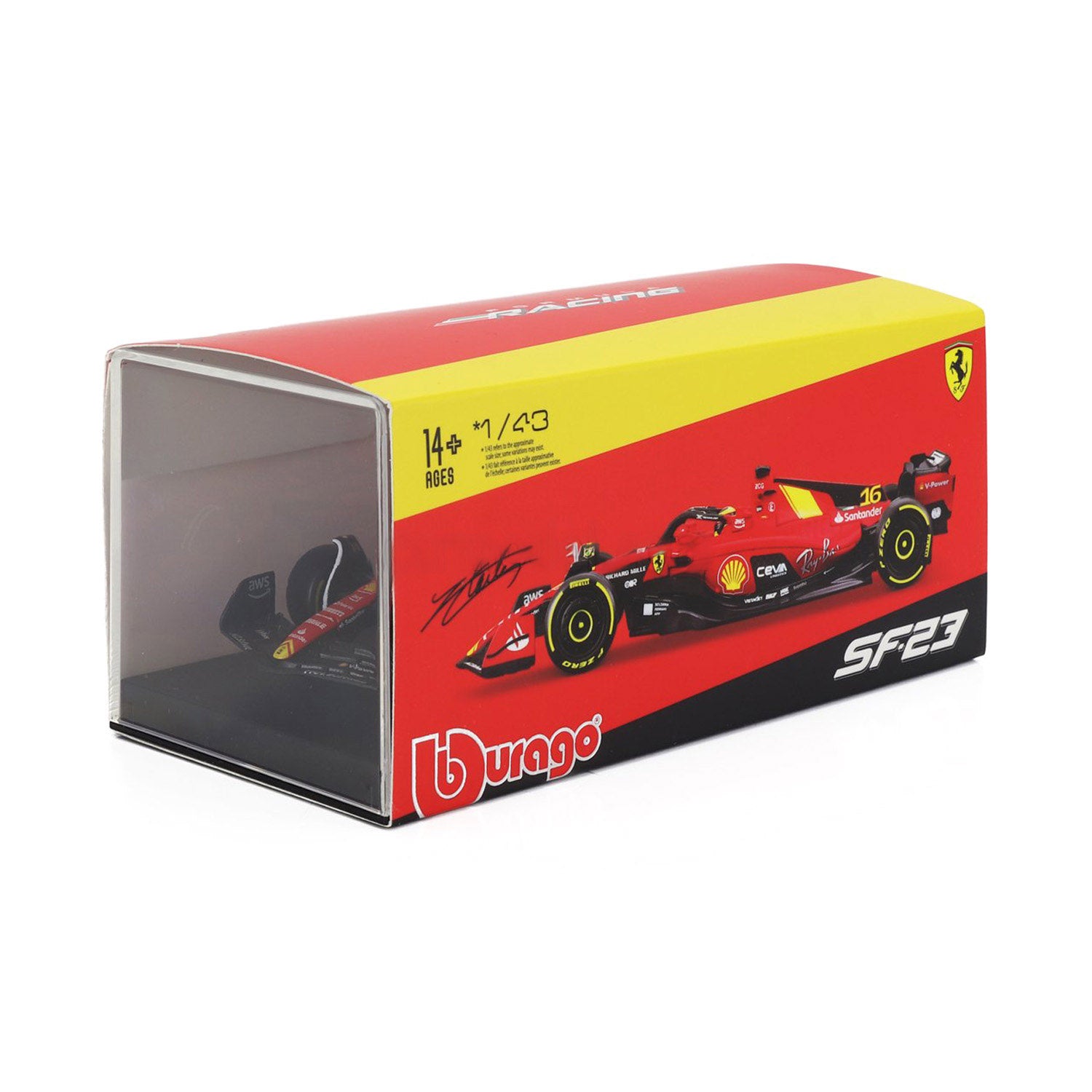 SF23 #16 Charles Leclerc Monza GP Car Model 1:43 Car Model - Scuderia Ferrari - Fueler™ - 18-36835-L-Monza - fueler.store - Collectibles