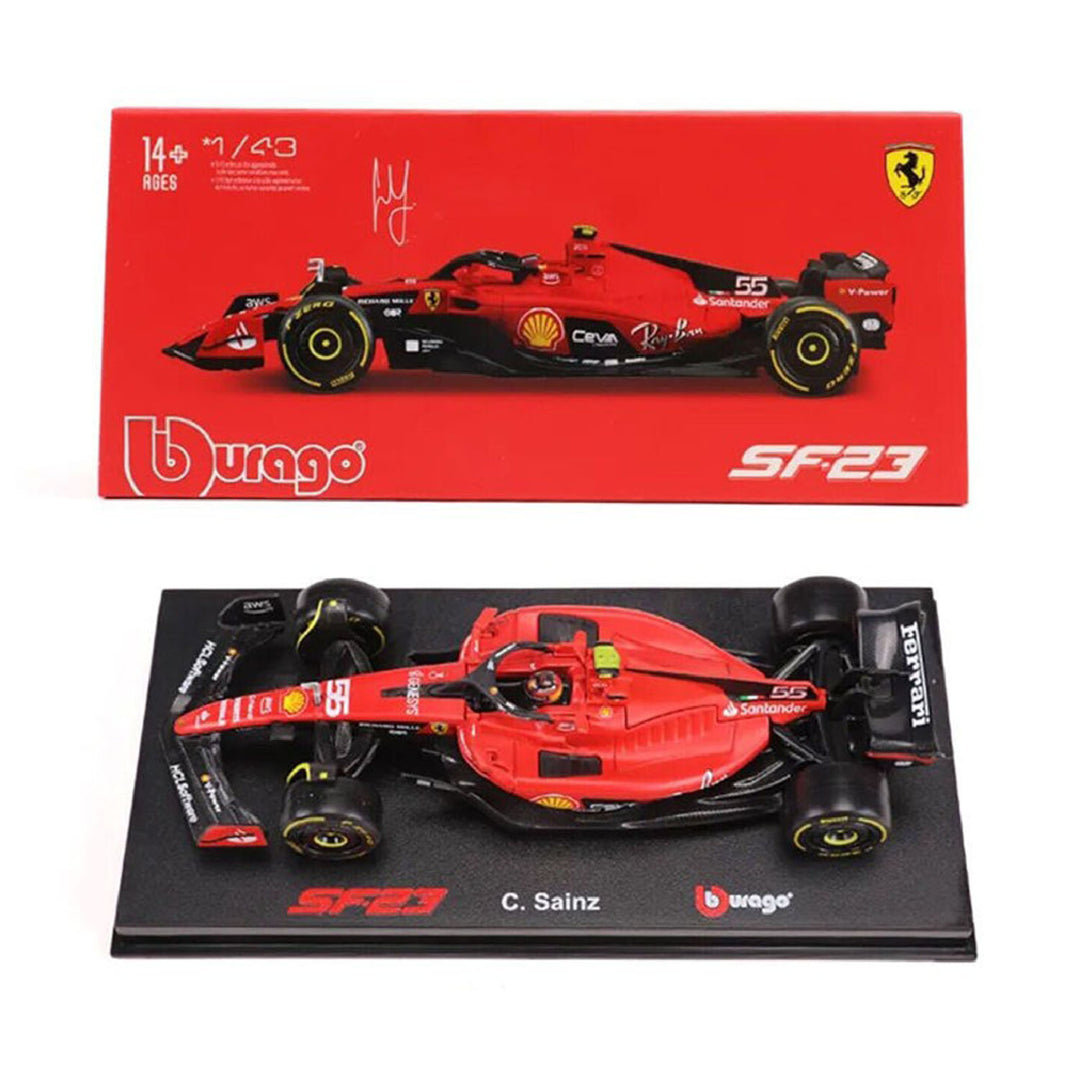 SF23 #55 Carlos Sainz Car Model 1:43 - Scuderia Ferrari - Fueler™ - 36835S - fueler.store - Collectibles