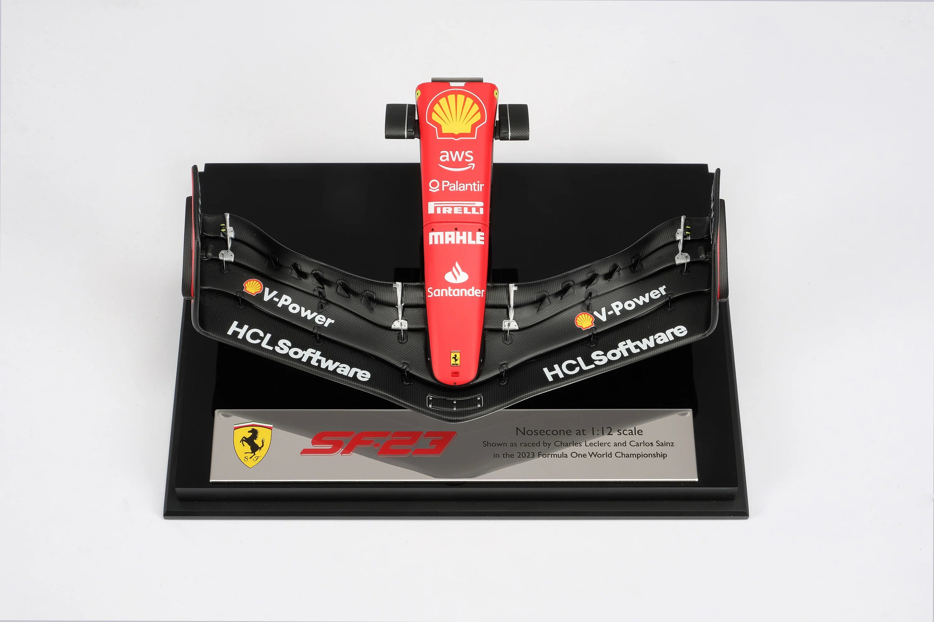 Scuderia Ferrari - SF23 Front Wing 2023 Season Amalgam 1:12 Nosecone - Car Model - Fueler™ 